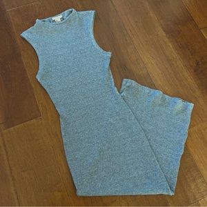 H&M Grey High Neck Midi Sweater Bodycon Dress - Size 8 (EUC)